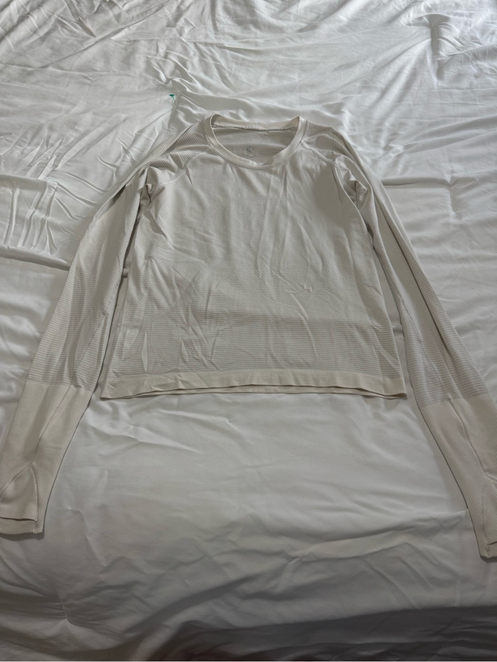 lululemon athletica Women's Long-Sleeve Crewneck Top in Light Cream